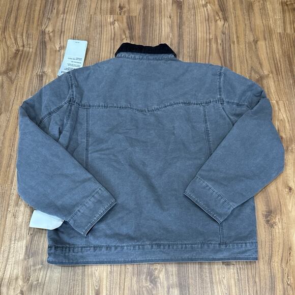 Vintage XL Men’s Walls Buffalo Fleece Lined Coat with Corduroy Collar NEW NWT - Picture 2 of 8